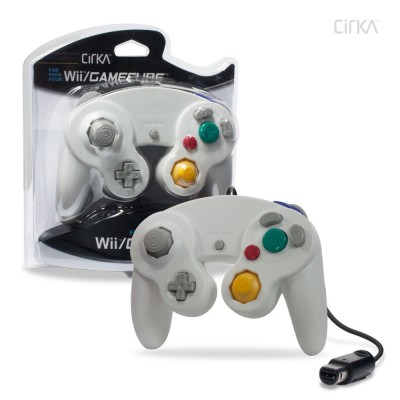 Picture of Hyperkin M05819-WH Cirka WII & Gamecube Wired Controller - White