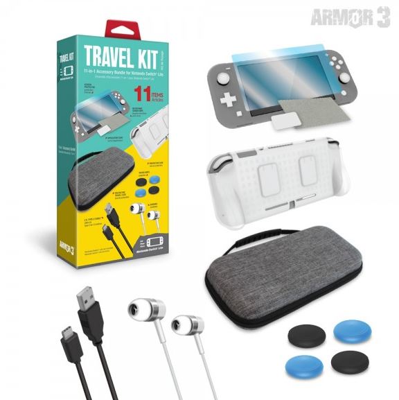 Picture of Hyperkin M07416 Armor3 Travel Kit for Nintendo Switch Lite