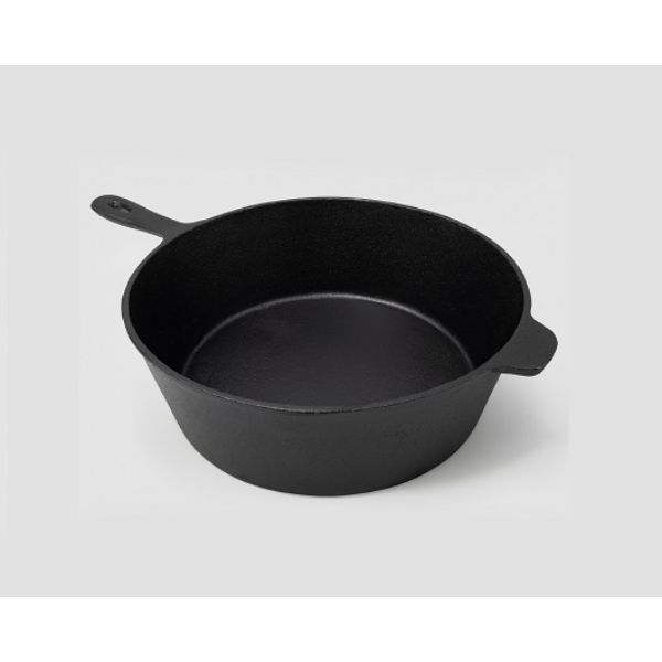 Picture of Cookpro 442 ExcelSteel 12 in. Cast Iron Preseasoned Chicken Fryer&#44; Black