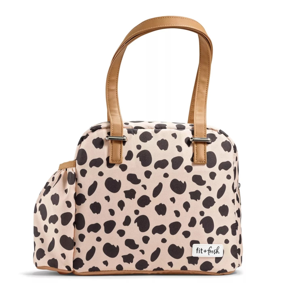 Picture of MedPort 7165FFST2622 Fit & Fresh Graphic Cheetah Laketown Lunch Bag&#44; Tan
