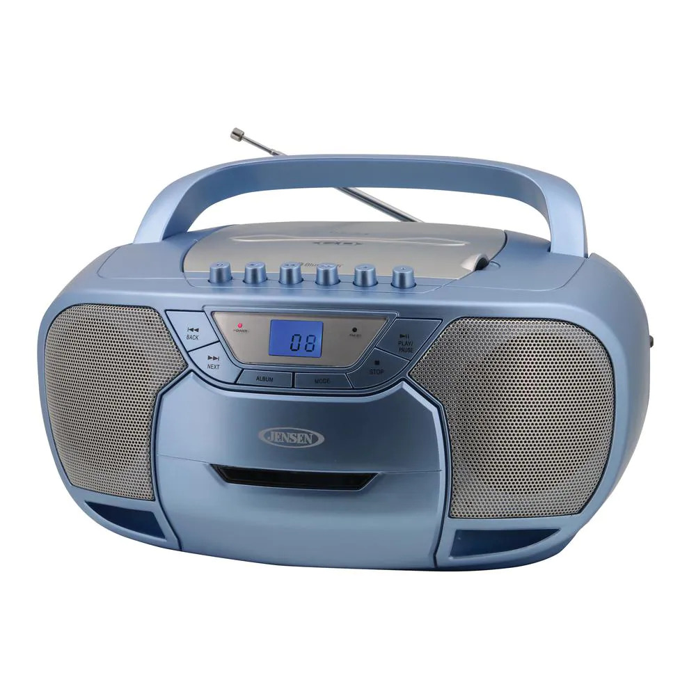 Picture of Jensen CD-590BL Portable Bluetooth Stereo MP3 Compact Disc Cassette Player & Recorder with AM-FM Radio