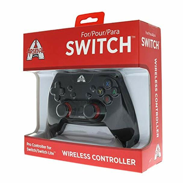 Picture of Arsenal NSCON1 Switch Wireless Controller Gaming Console for Windows & PC - Black & Red