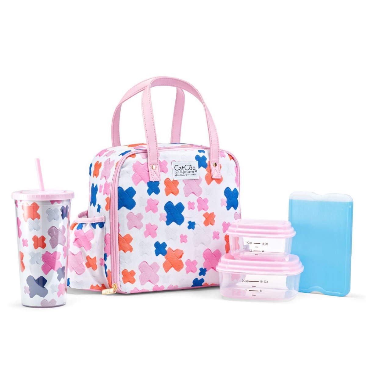 Picture of Fit & Fresh 2950CATSC3030 Artist Collection Deluxe Lunch Kit, Multi Color Xs