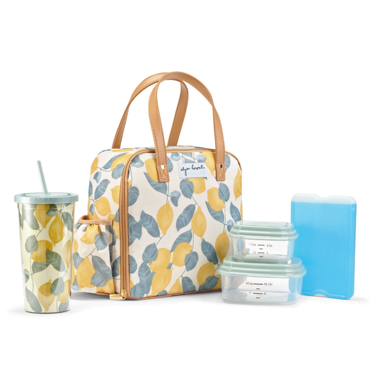 Picture of Fit & Fresh 2950ETVSC2863 Artist Collection Deluxe Lunch Kit, Teal