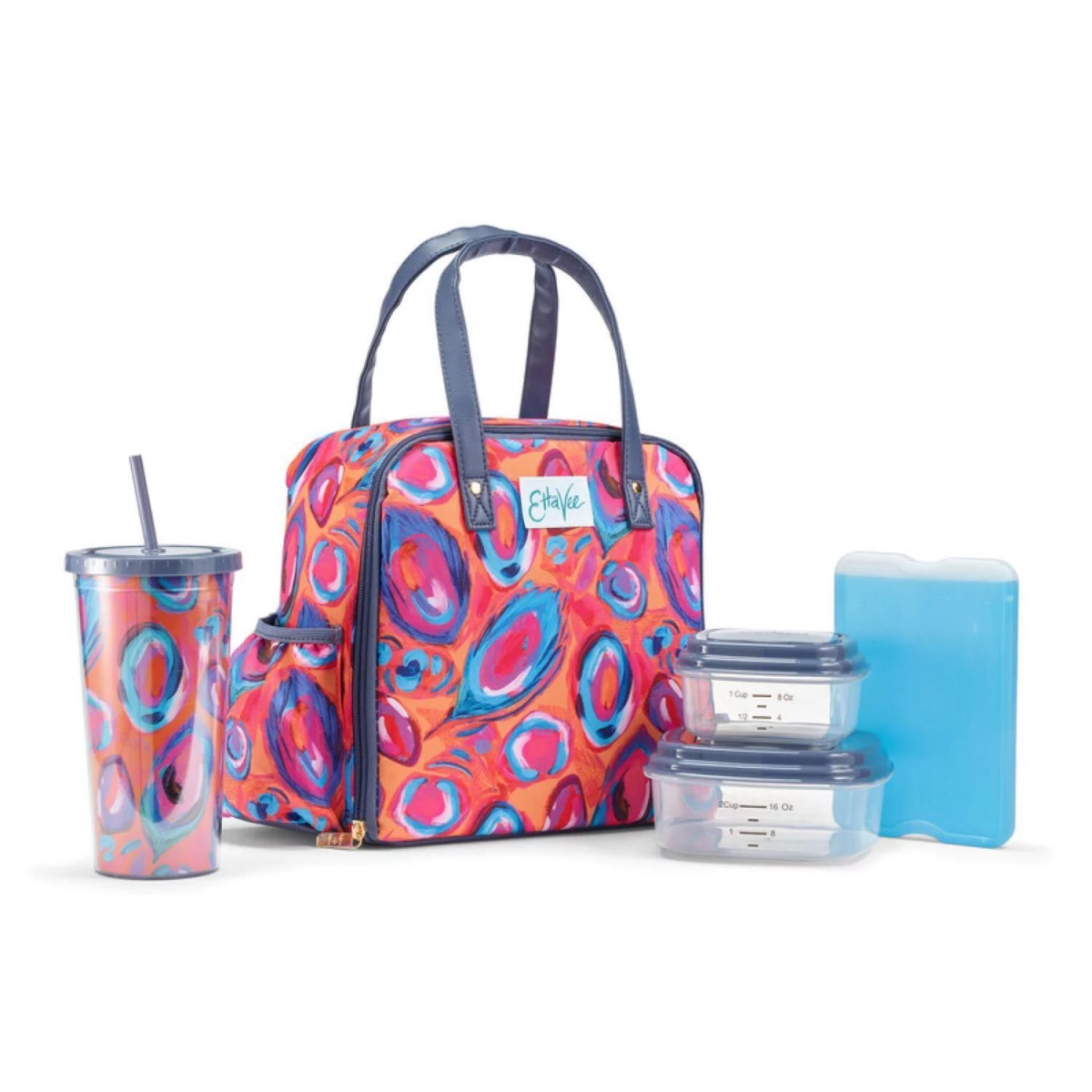Picture of Fit & Fresh 2950ETVSC3031 Artist Collection Deluxe Lunch Kit, Multi Color Abstract