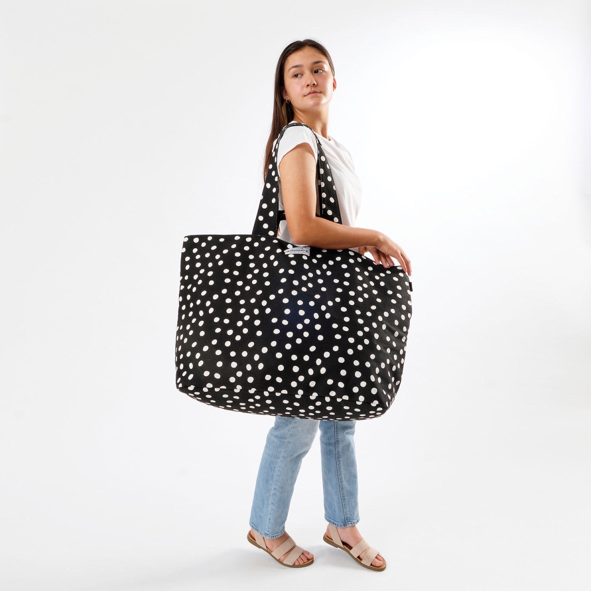 Fit & Fresh Dot All Things Bag, Black & White