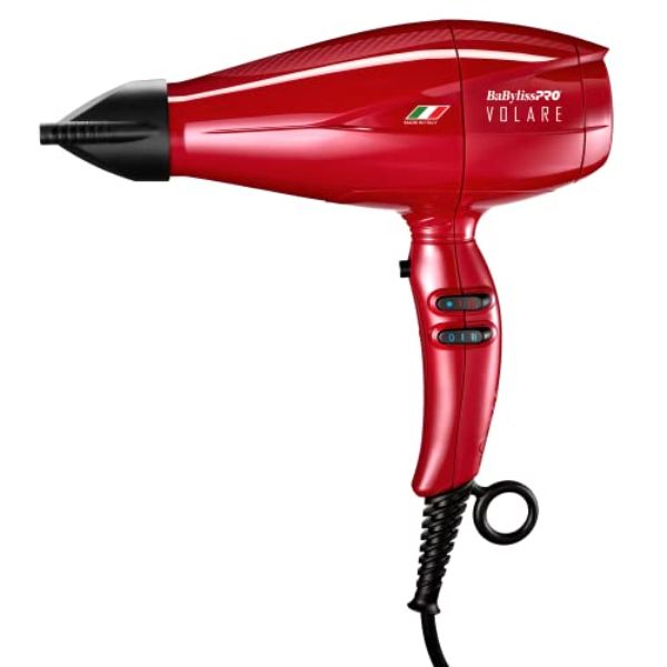 Picture of Conair BRVOL1 BaBylissPRO Nano Titanium Italian Performance Hair Dryer - Professional Quality 2000 W Blow Dryer, Red