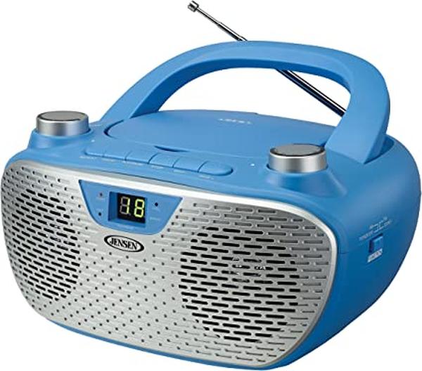 Picture of Jensen CD-485BL Compact Boombox with CD Player - Blue