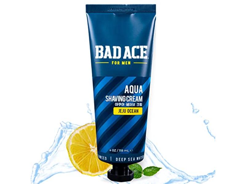 Picture of Badace AQUA SHAVE CREAM - JEJU OCEAN 4 oz Aqua Shaving Cream for Men