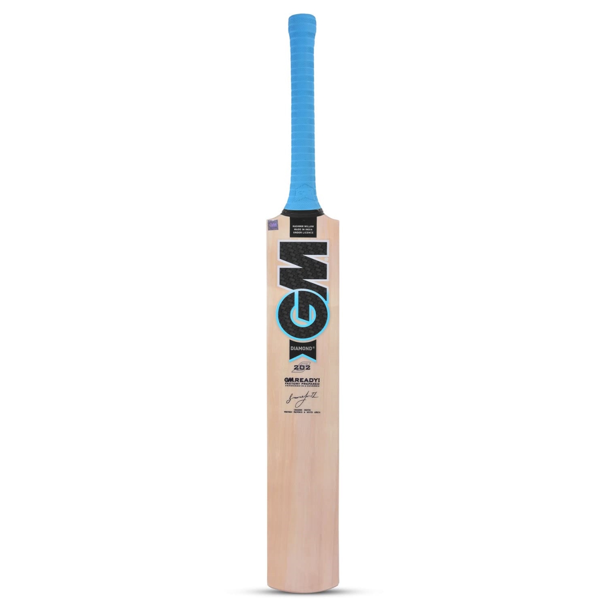 Picture of Gunn & Moore 1601944 Diamond Kashmir Willow Cricket Bat&#44; Light Beige & Blue