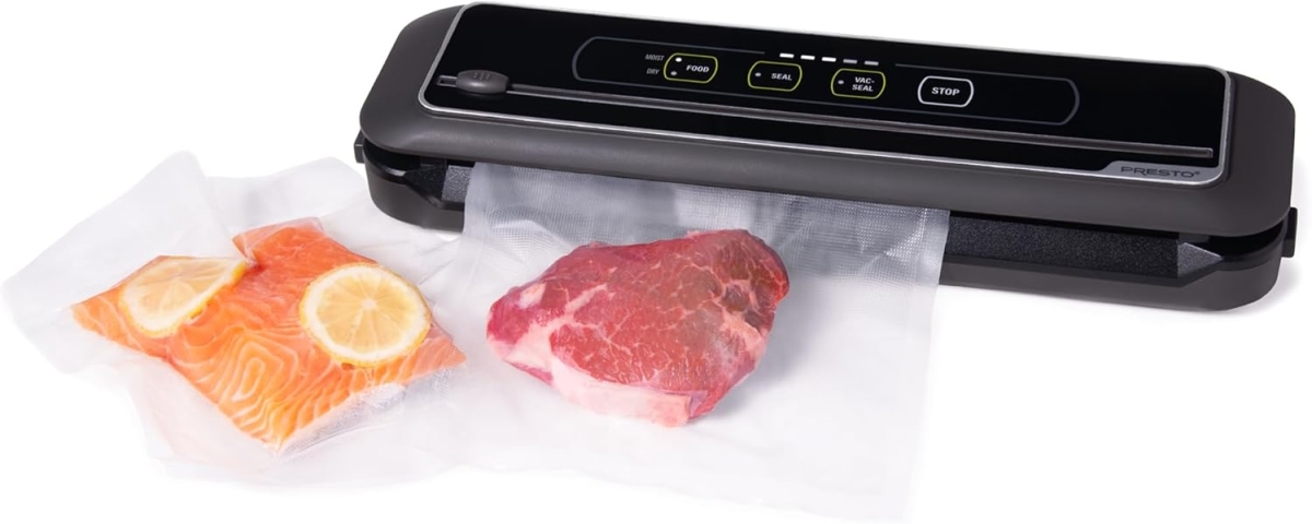 Picture of Presto 05621 Fresh Daddy Compact Electric Vacuum Sealer - Black