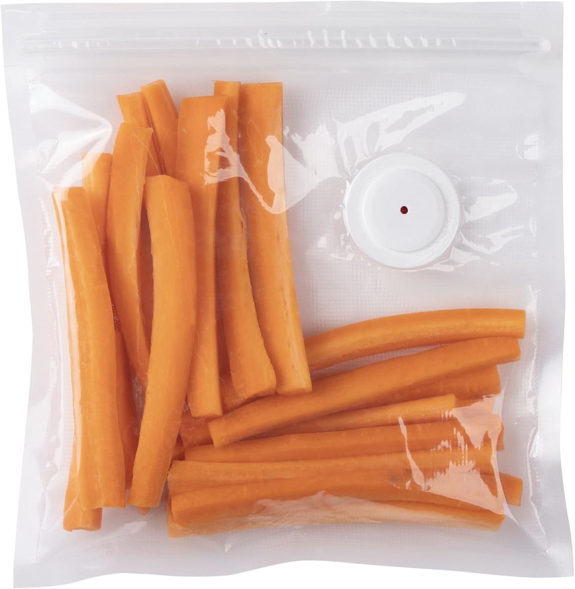 Picture of Presto 09513 1 qt. Fresh Daddy Vacuum Zipper Bags with Ports - Clear