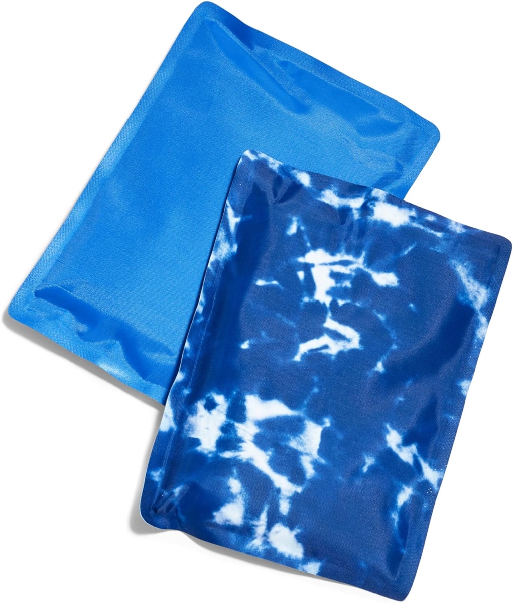 Picture of Fit & Fresh 10300KFF2862 Flexible Stretch Nylon Reusable Ice Packs for Lunch Boxes & Coolers - Blue Tye Dye - Pack of 2