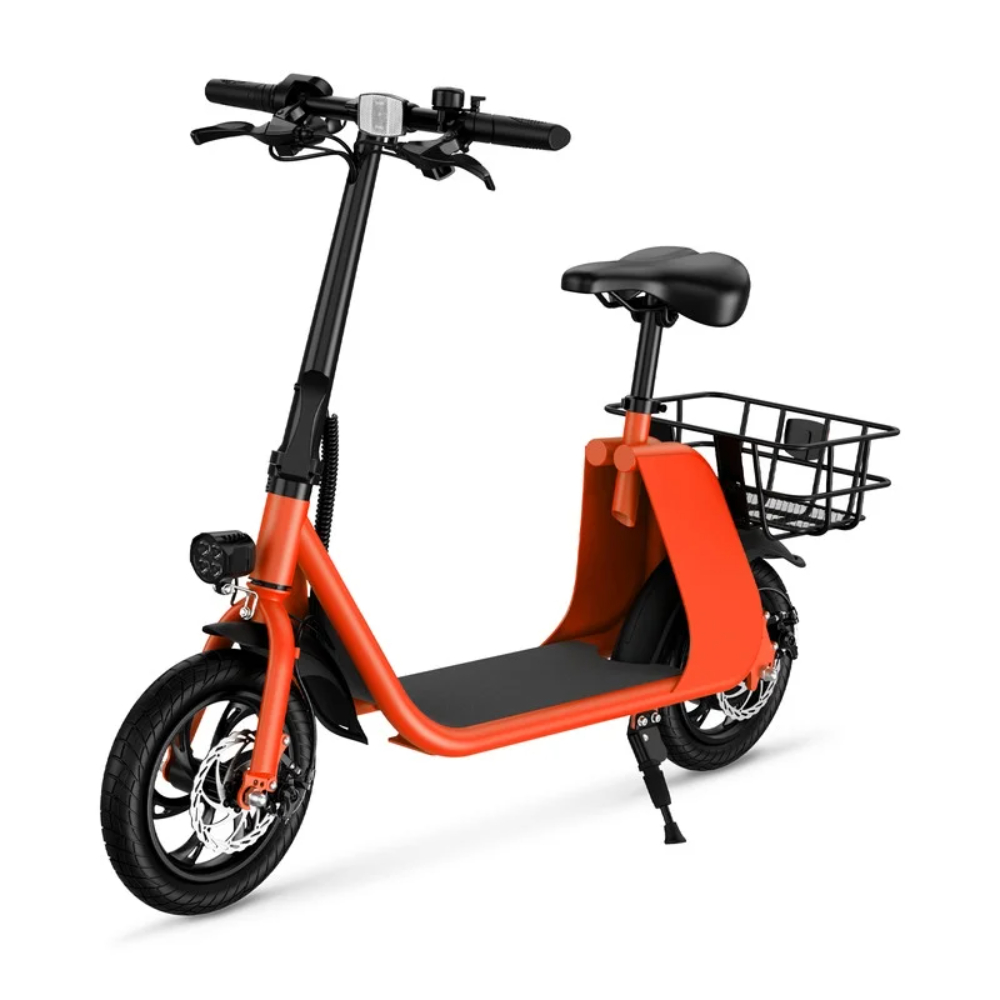C2-RED Urban Cruiser Foldable Electric Scooter for Adults E-Mopeds - Red