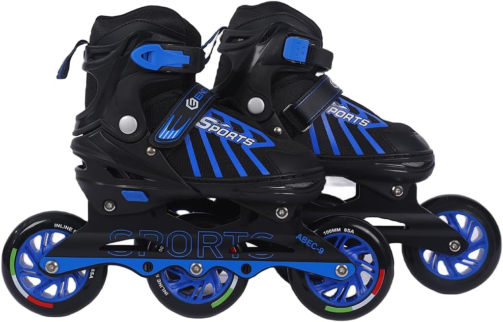 Picture of Endless EL-1031LBLUE Inline Adjustable Skates - Blue - Large