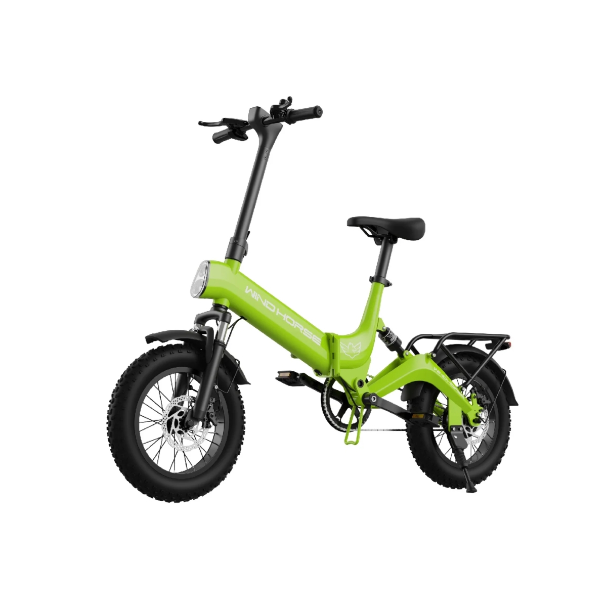 City Volt Ride Electric Bike - Green - 16 in. - Foldable - Smart App Enabled