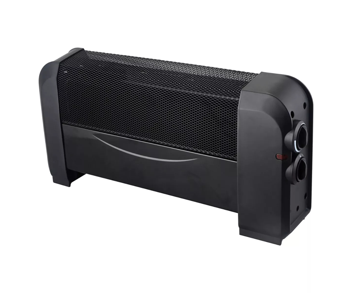 1500W 25 in. 2-Setting Portable Baseboard Convection Heater with Digital Display - Black