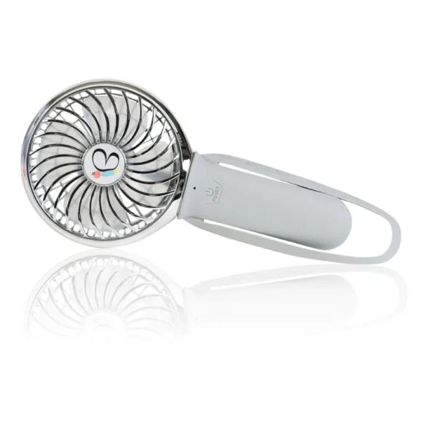 BG2003 3 Speed Rechargeable Buggy Turbo Fan, Gray & Chrome