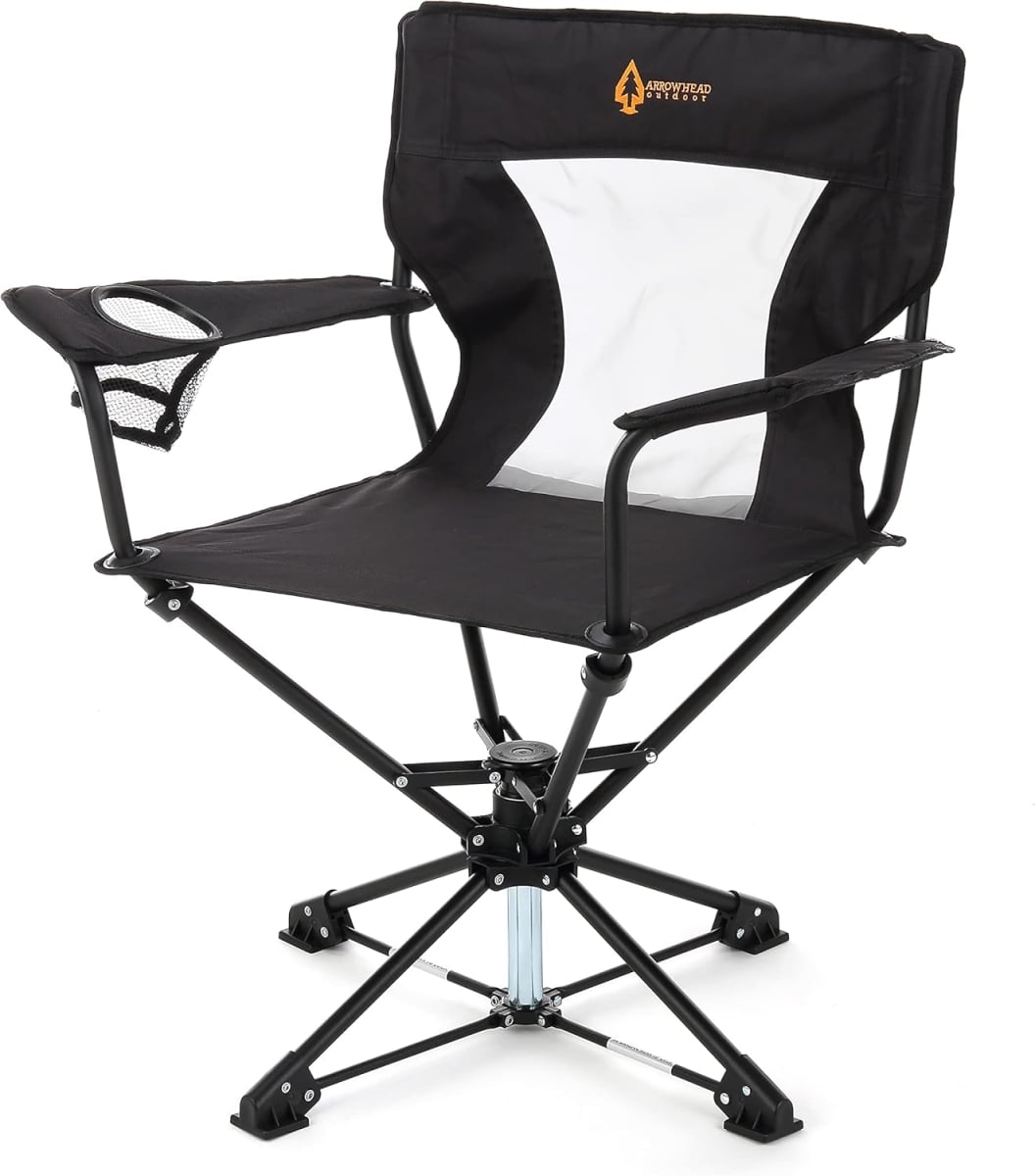 KKS0263U Charcoal Black Swivel Hunting Seat