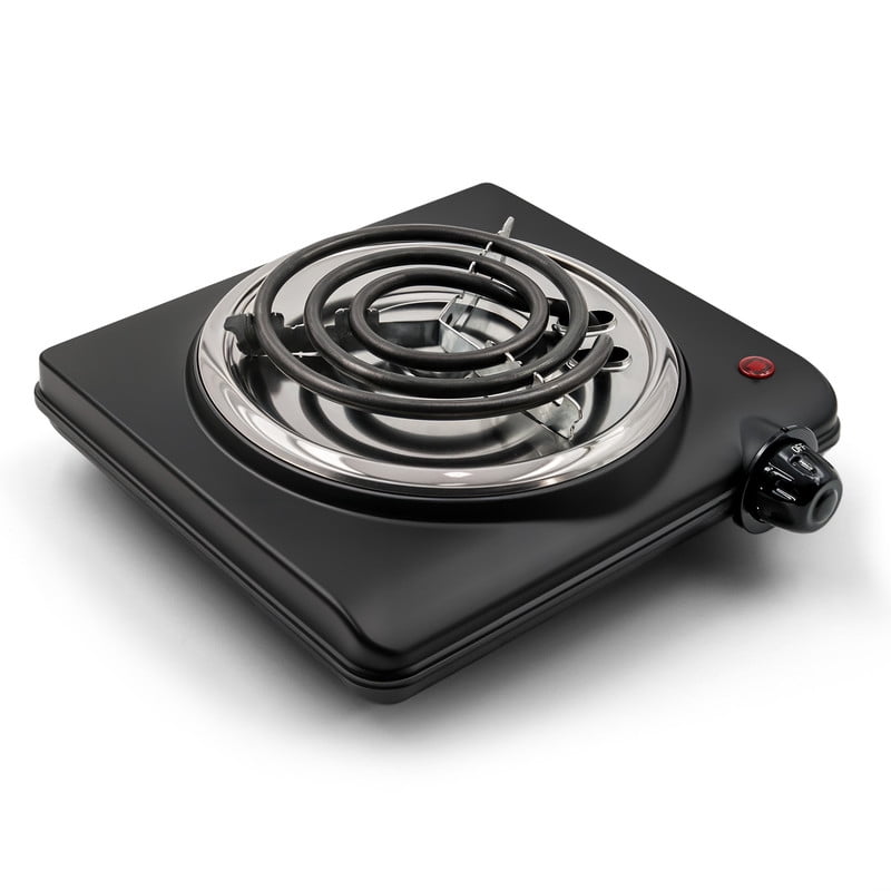 Picture of Maximatic ESB050 Elite 120 V Single Coiled Electric Burner Hot Plate, Black