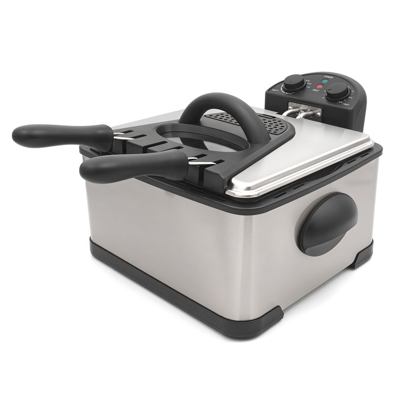 Picture of Maximatic EDF504 Elite 4 qt. Dual Deep Fryer with 3 Baskets
