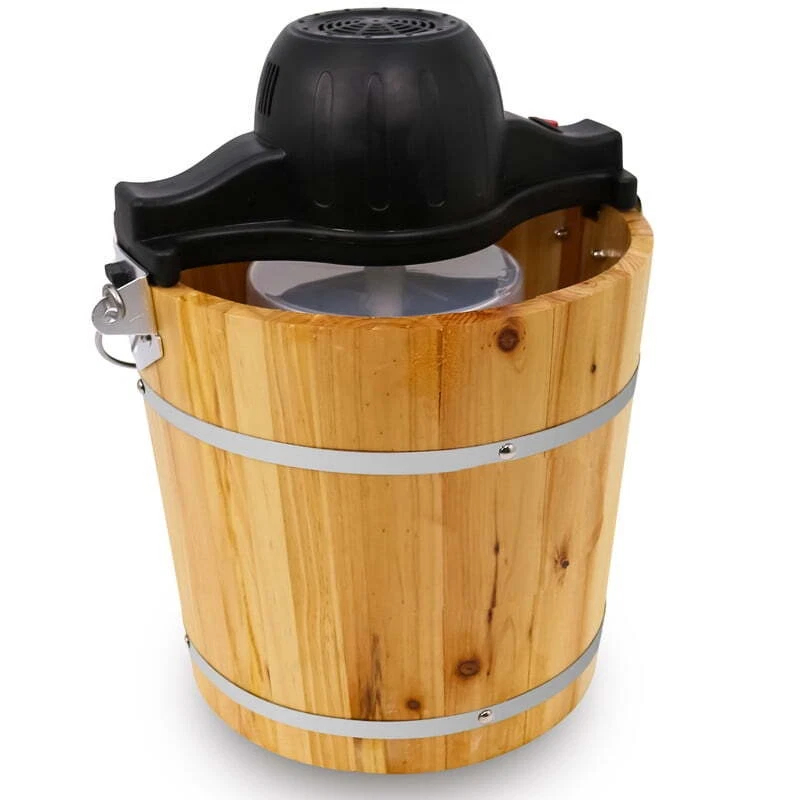 Picture of Maximatic EIM205 Elite 4 qt. Old Fashioned Pine Bucket Electric & Manual Ice Cream Maker