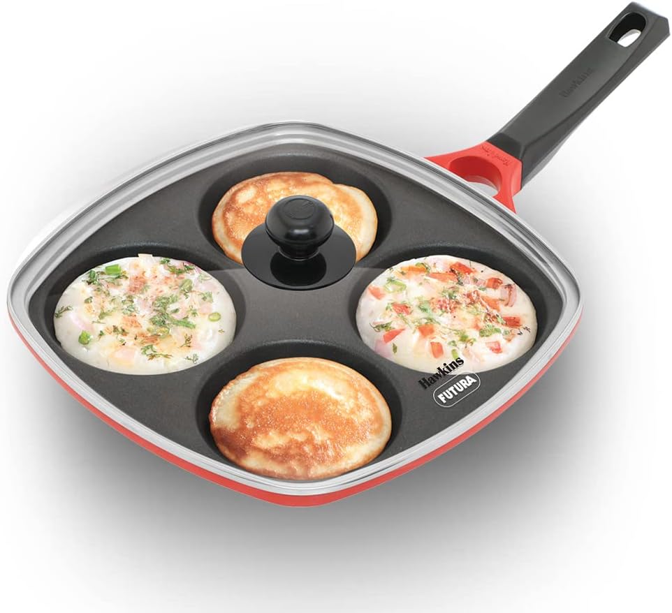 Picture of Hawkins DCMS30G 11.8 in. Multi Snack Pan with Glass Lid - Red