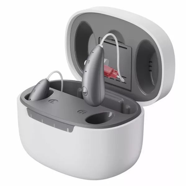 CE-DW5A Beacon OTC Self-Fitting Hearing Aids - Silver