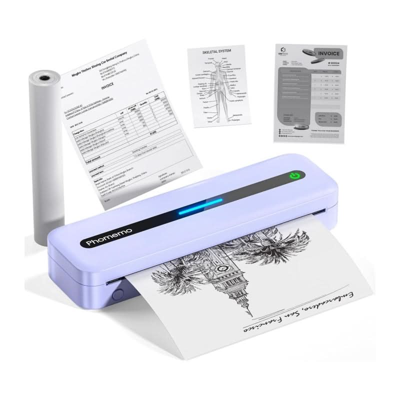 M832-PL X-Letter Thermal Portable Printer - Purple