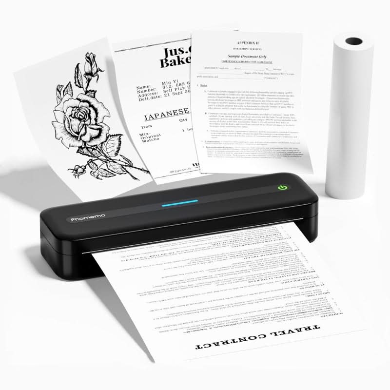 M832-BK X-Letter Thermal Portable Printer - Black