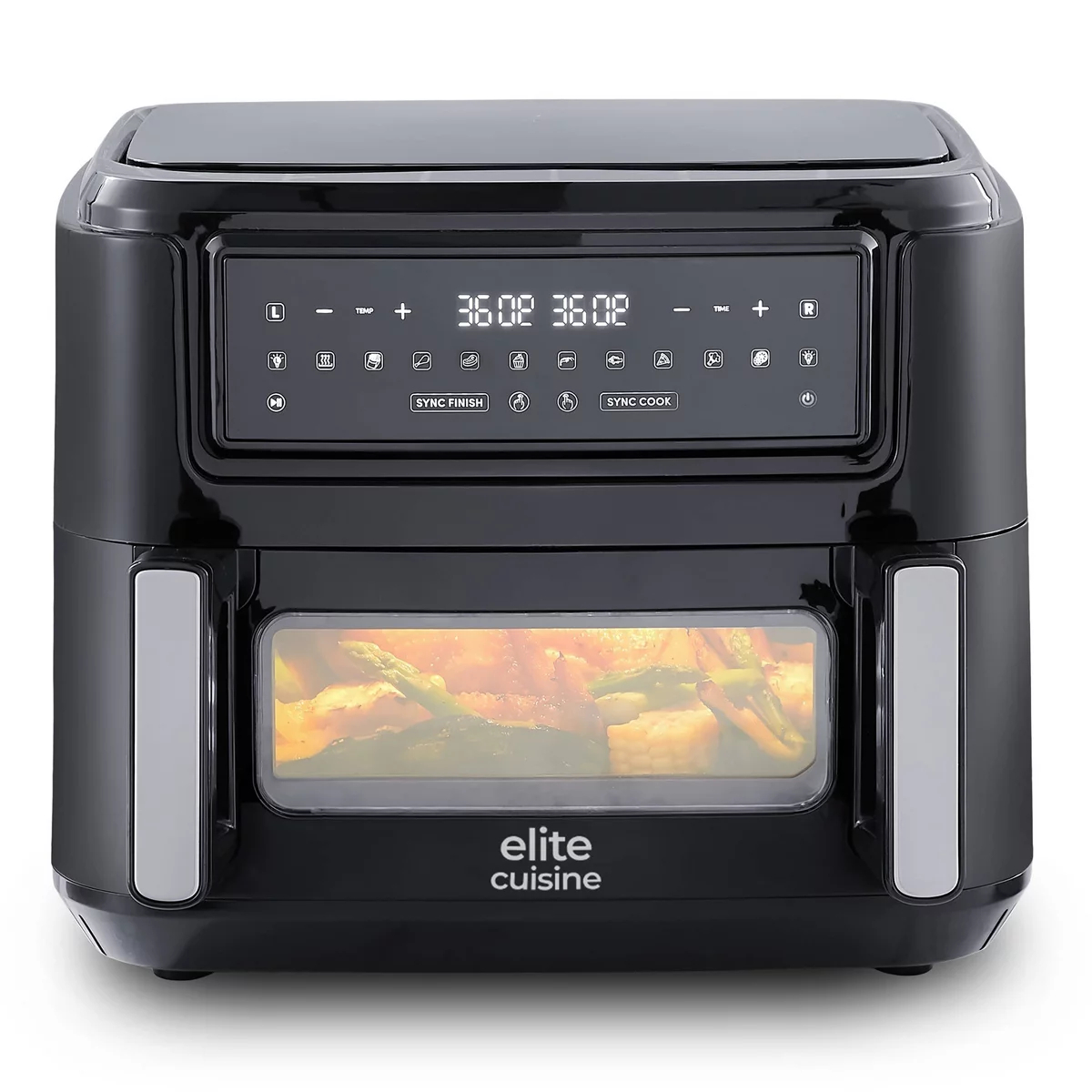 Picture of Maximatic EAF5501 10.5L Elite Cuisine Digital Dual Zone Air Fryer Oven with Sync Technology & Divided Drawer