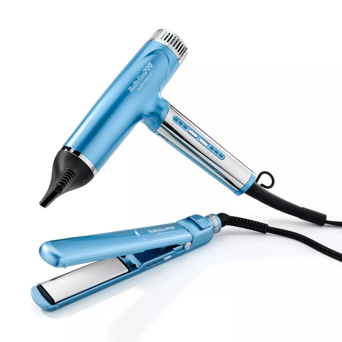BNTPP79 BaBylissPRO Nano Titanium Combo Hair Dryer & Straightener Set
