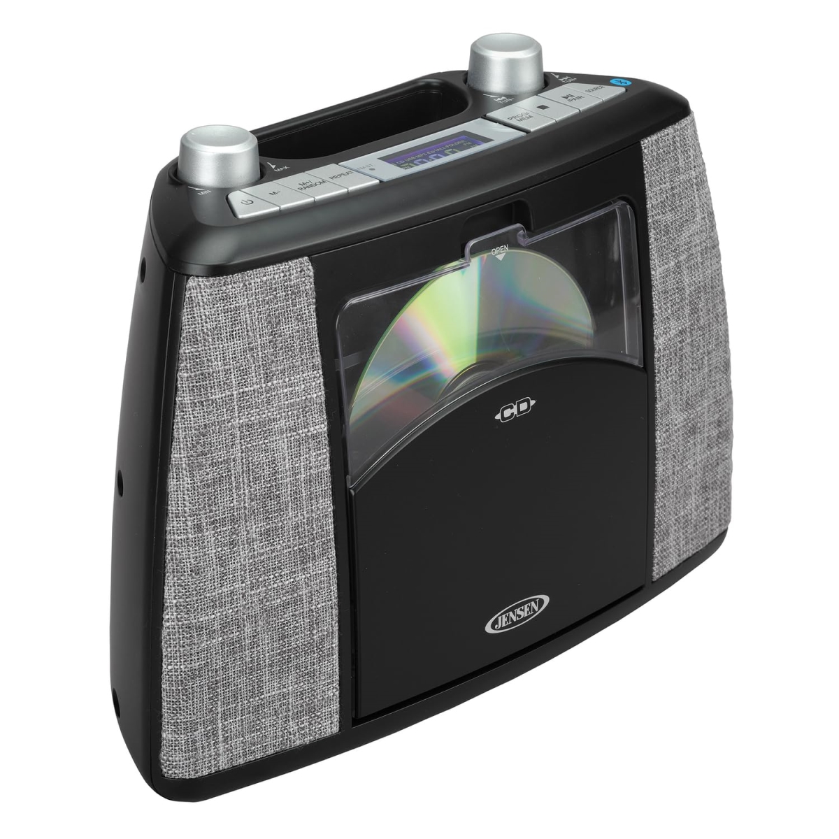 CD-565BK Portable Bluetooth CD Music System, Black