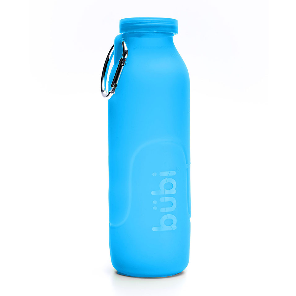 Picture of Bubi Brands BB100PB447 35oz & 1000 ml Foldable Water Bottle Rose&#44; Pacific Blue