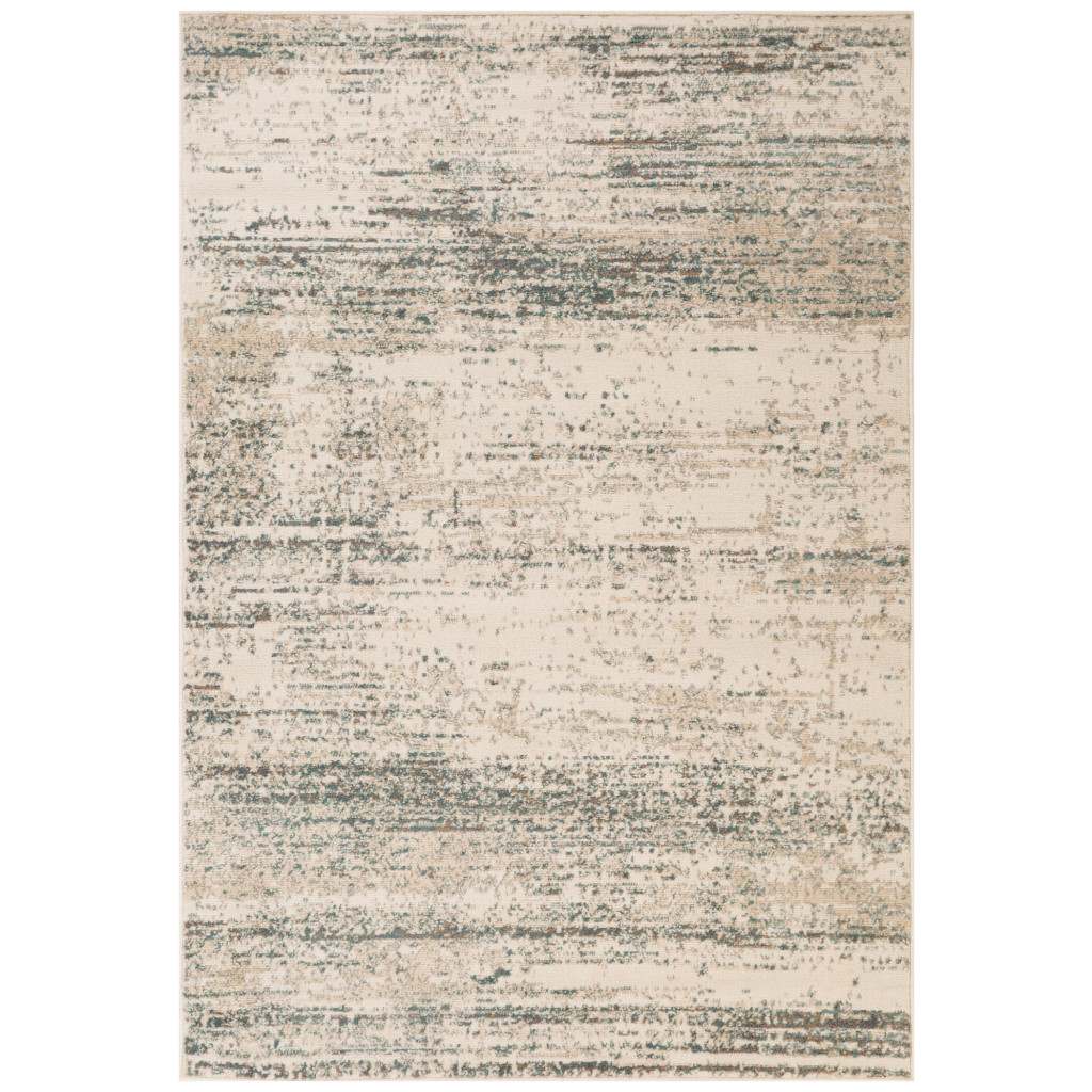 2 x 3 ft. Ivory Striped Power Loom Rectangle Area Rug