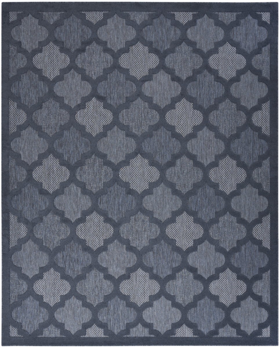 9 x 12 ft. Navy Blue Geometric Flatweave Rectangle Area Rug