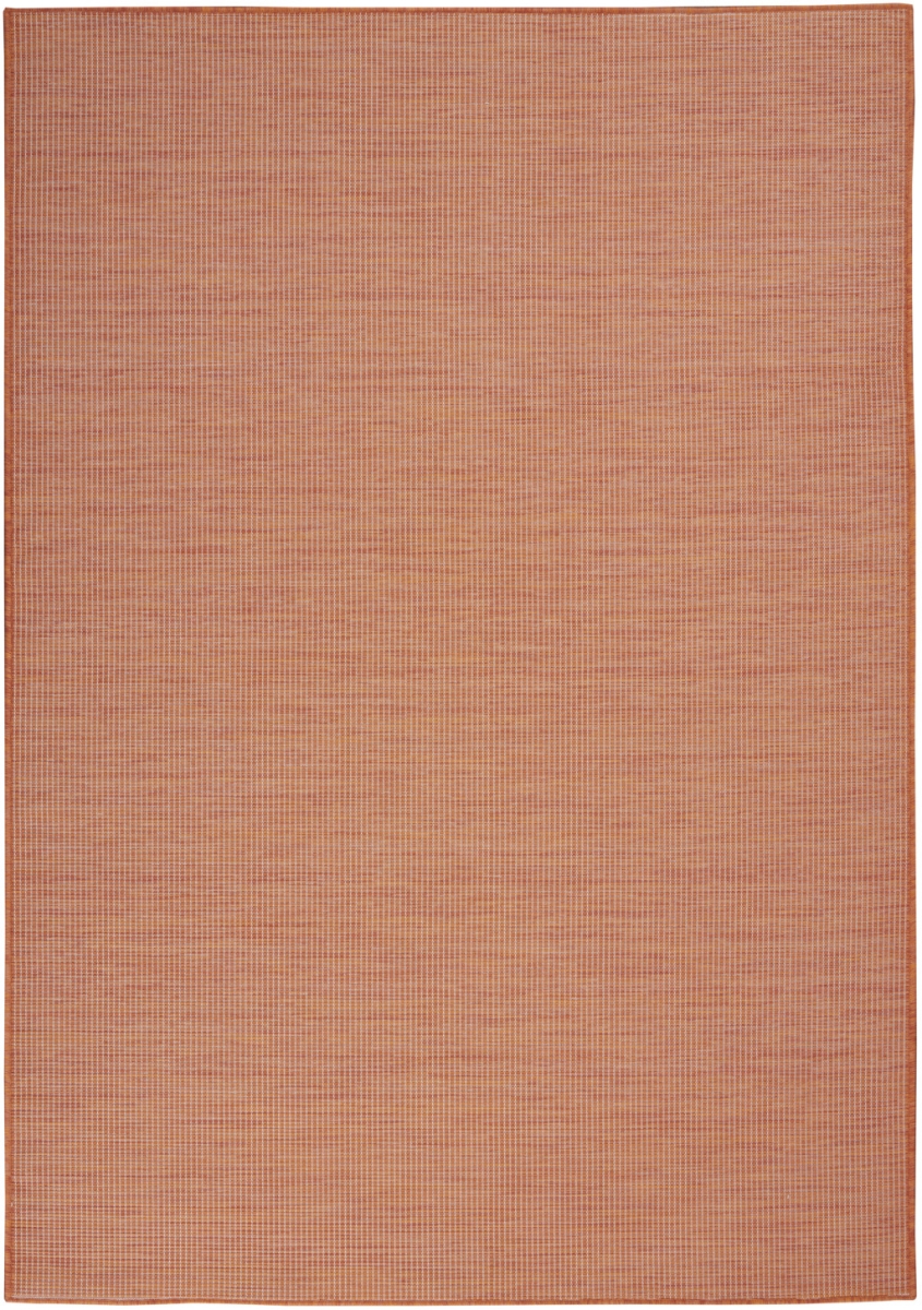 522588 5 x 7 ft. Rust Power Loom Rectangle Area Rug