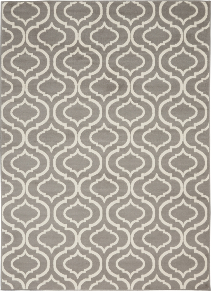 4 x 6 ft. Gray Moroccan Power Loom Rectangle Area Rug