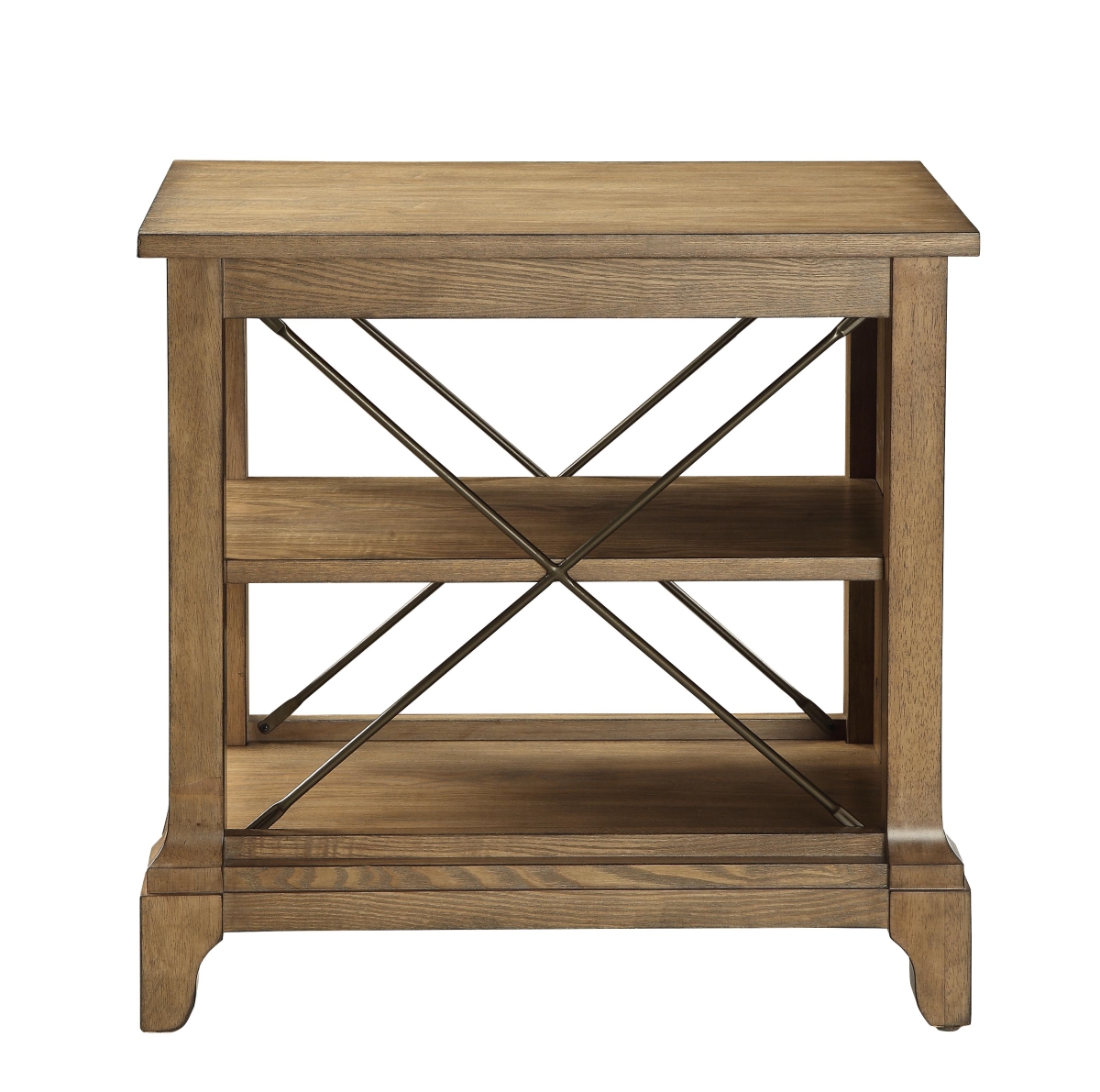 Picture of Home Roots Furniture 286344 24 x 16 x 24 in. MDF End Table - Oak