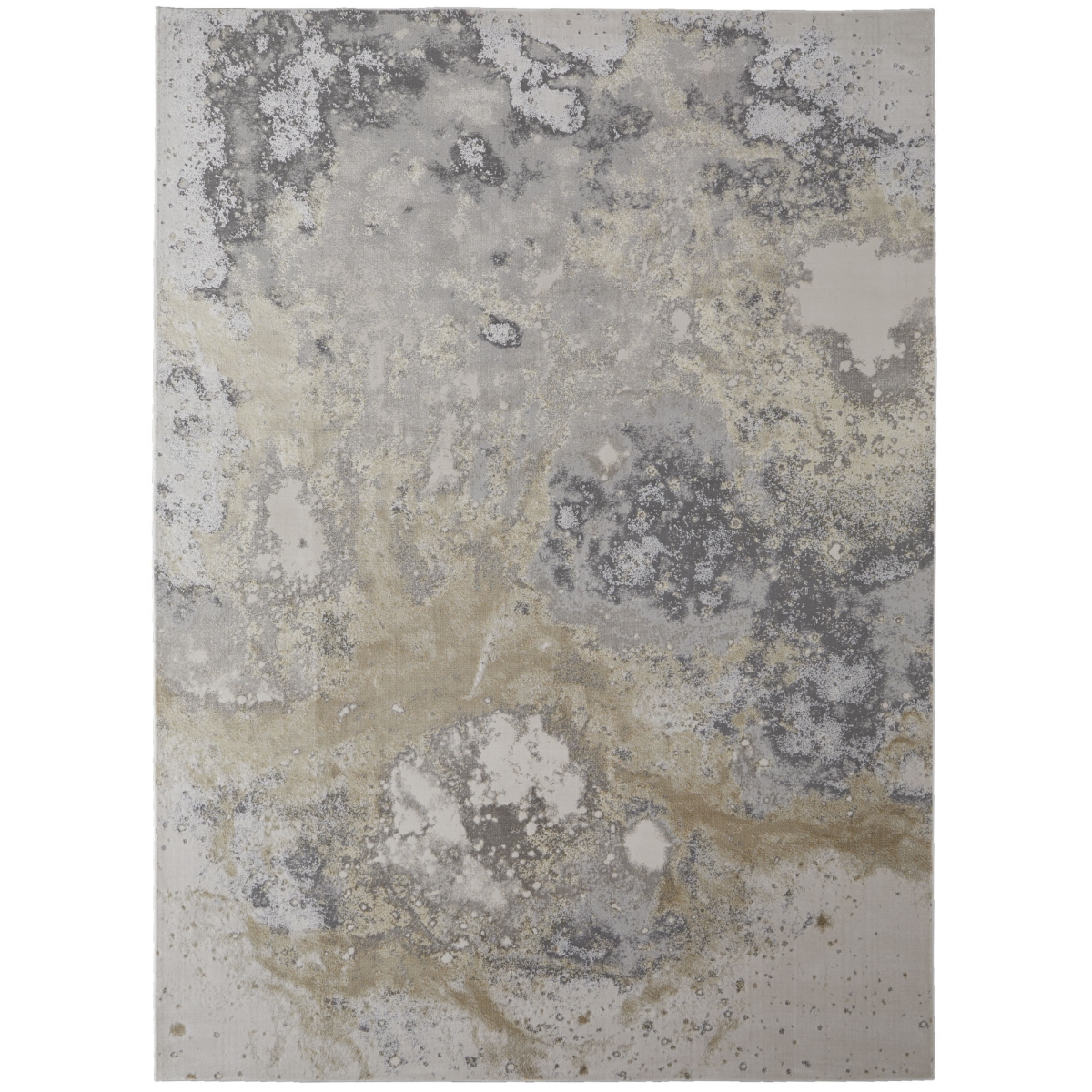 512860 2 x 3 ft. Grey Abstract Rectangle Area Rug