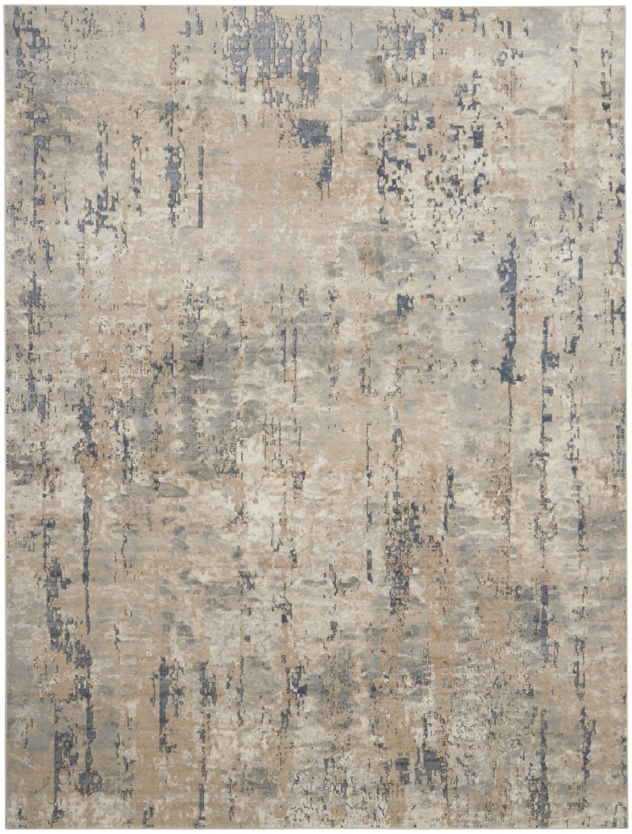 10 x 14 ft. Beige Abstract Power Loom Rectangle Area Rug