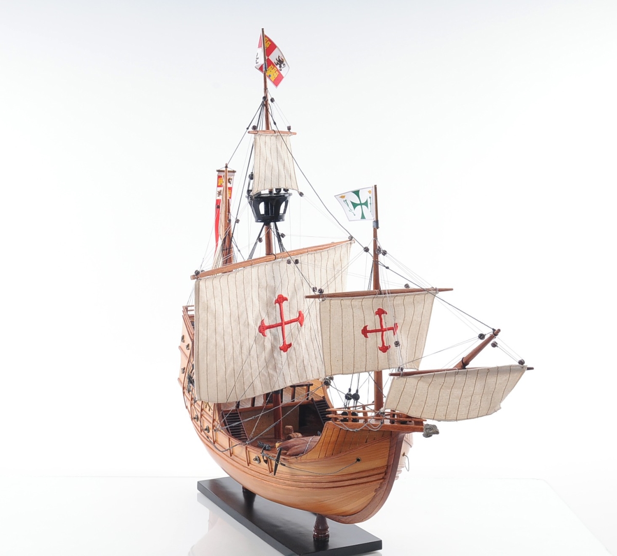 26 in. Wood Brown Hand Painted Sculpture