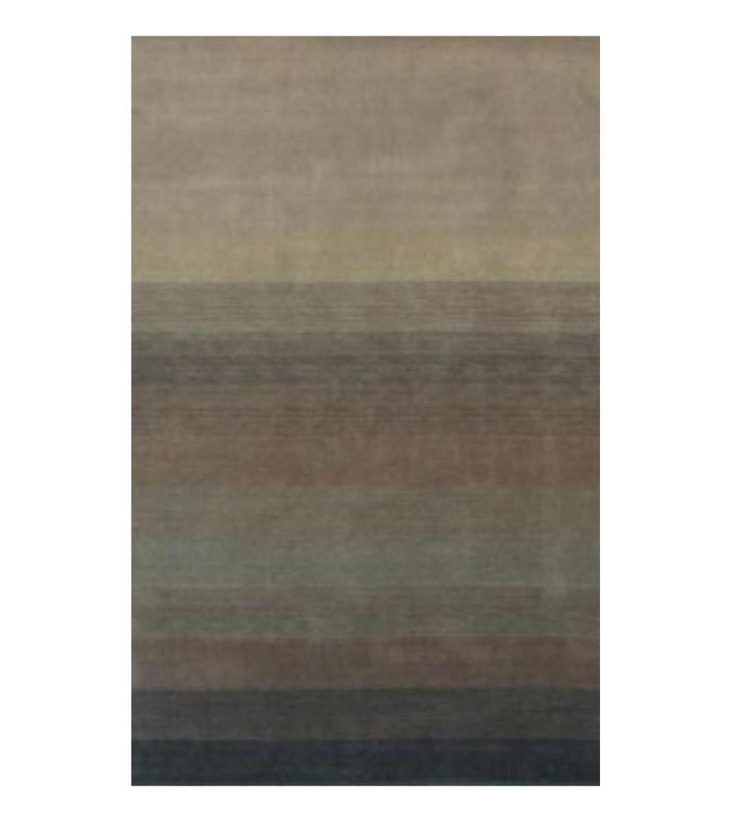 9 x 12 ft. Indigo & Tan Hand Loomed Non Skid Area Rug