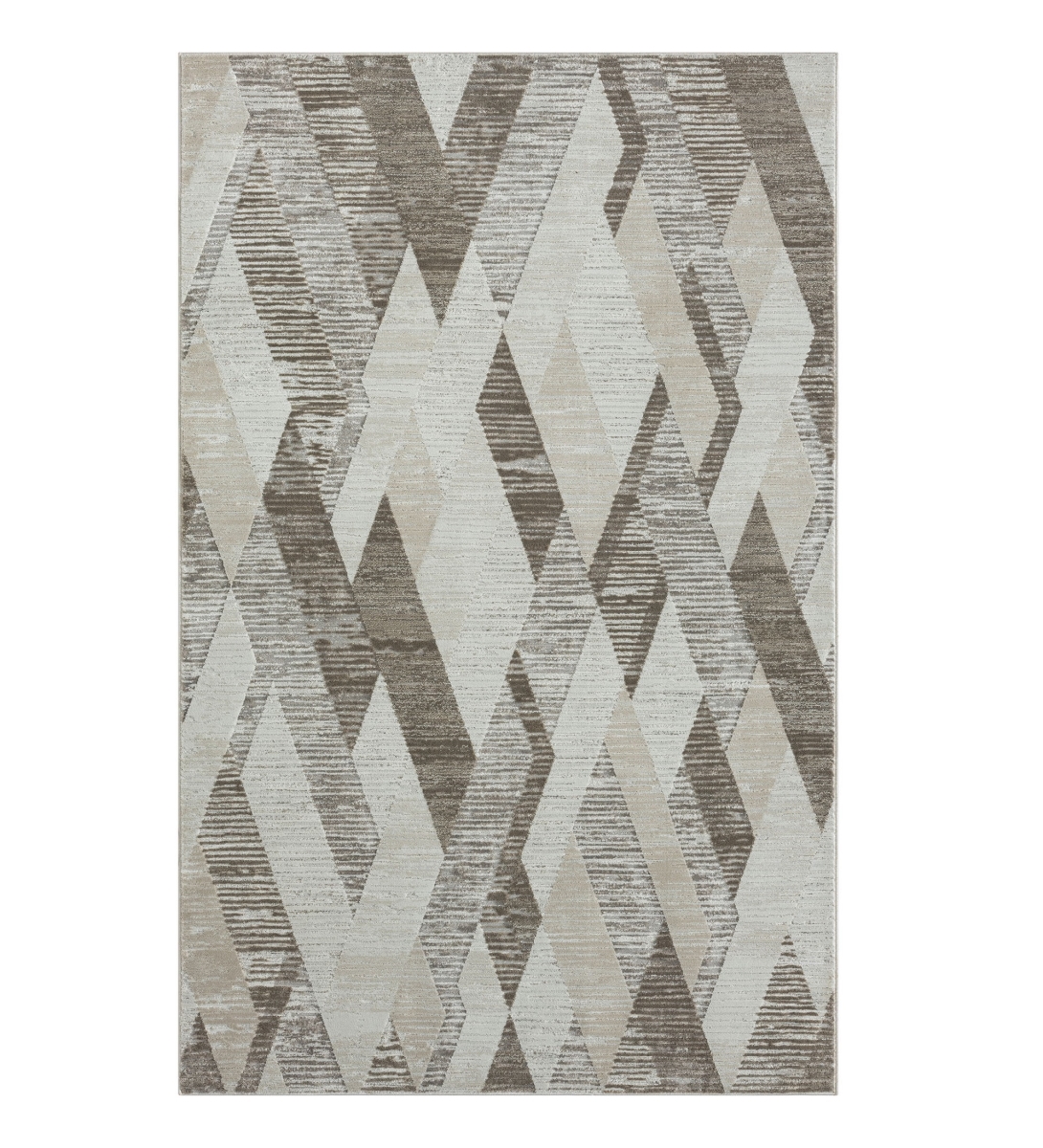 4 x 6 ft. Gray Geometric Area Rug