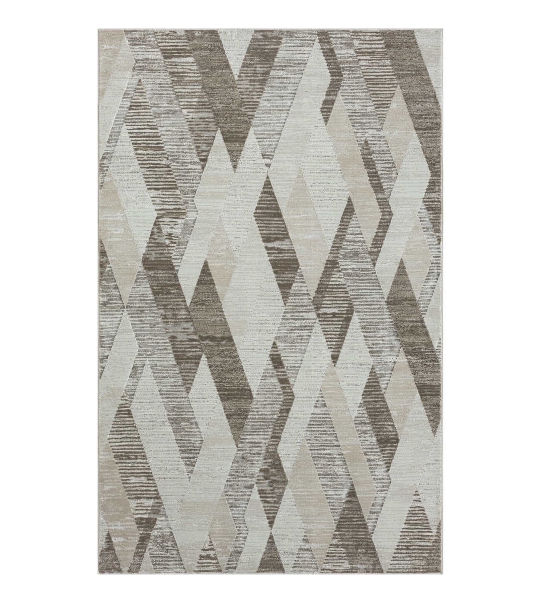 5 x 8 ft. Gray Geometric Area Rug
