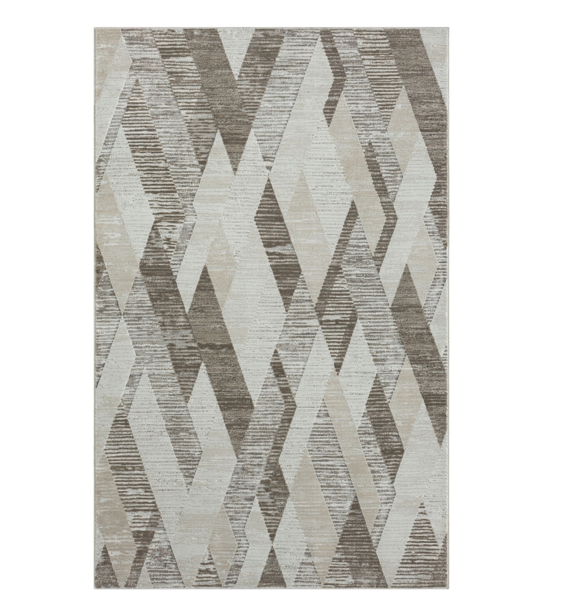 2 x 3 ft. Gray Geometric Area Rug