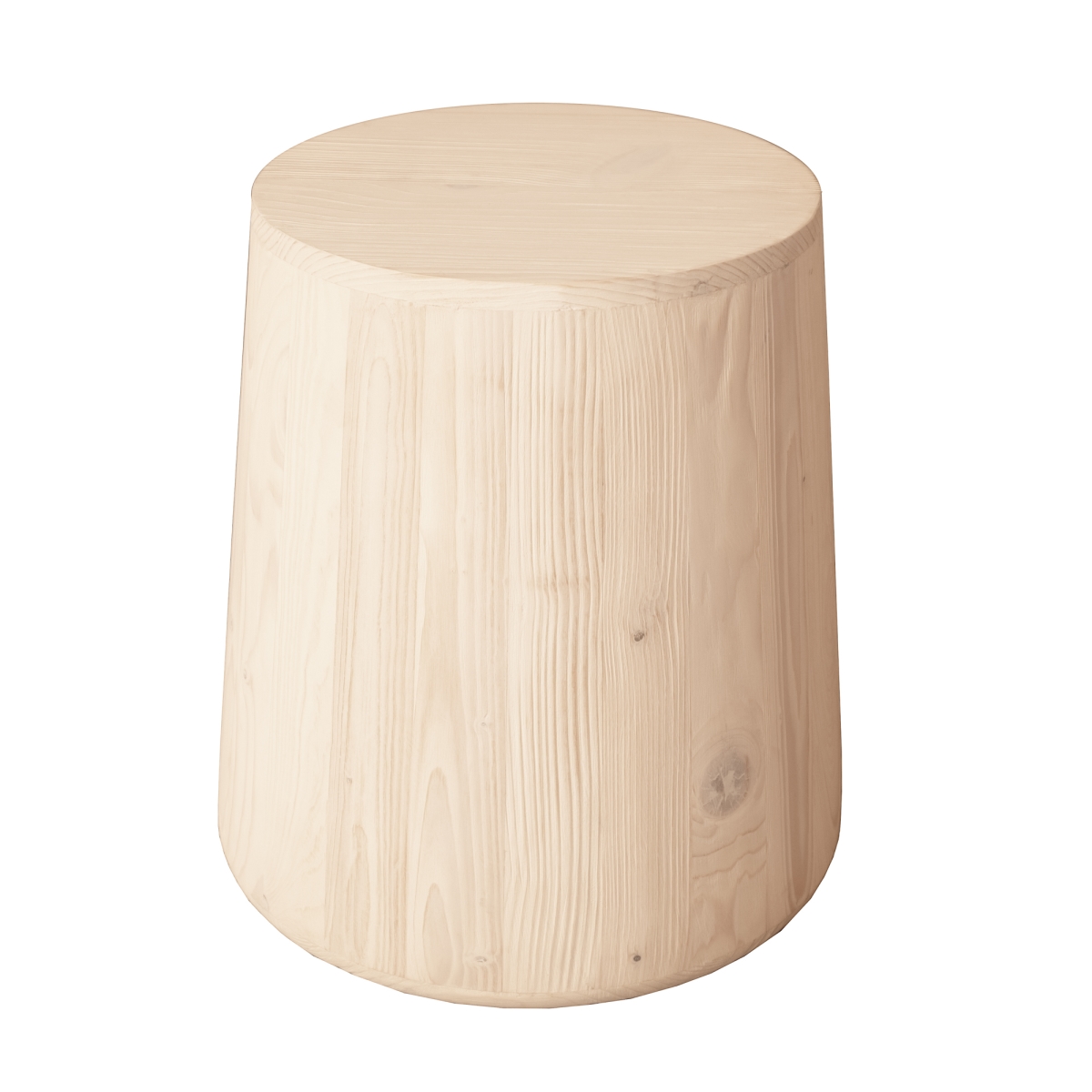 523982 18 in. Natural Solid Wood Round End Table -  HomeRoots