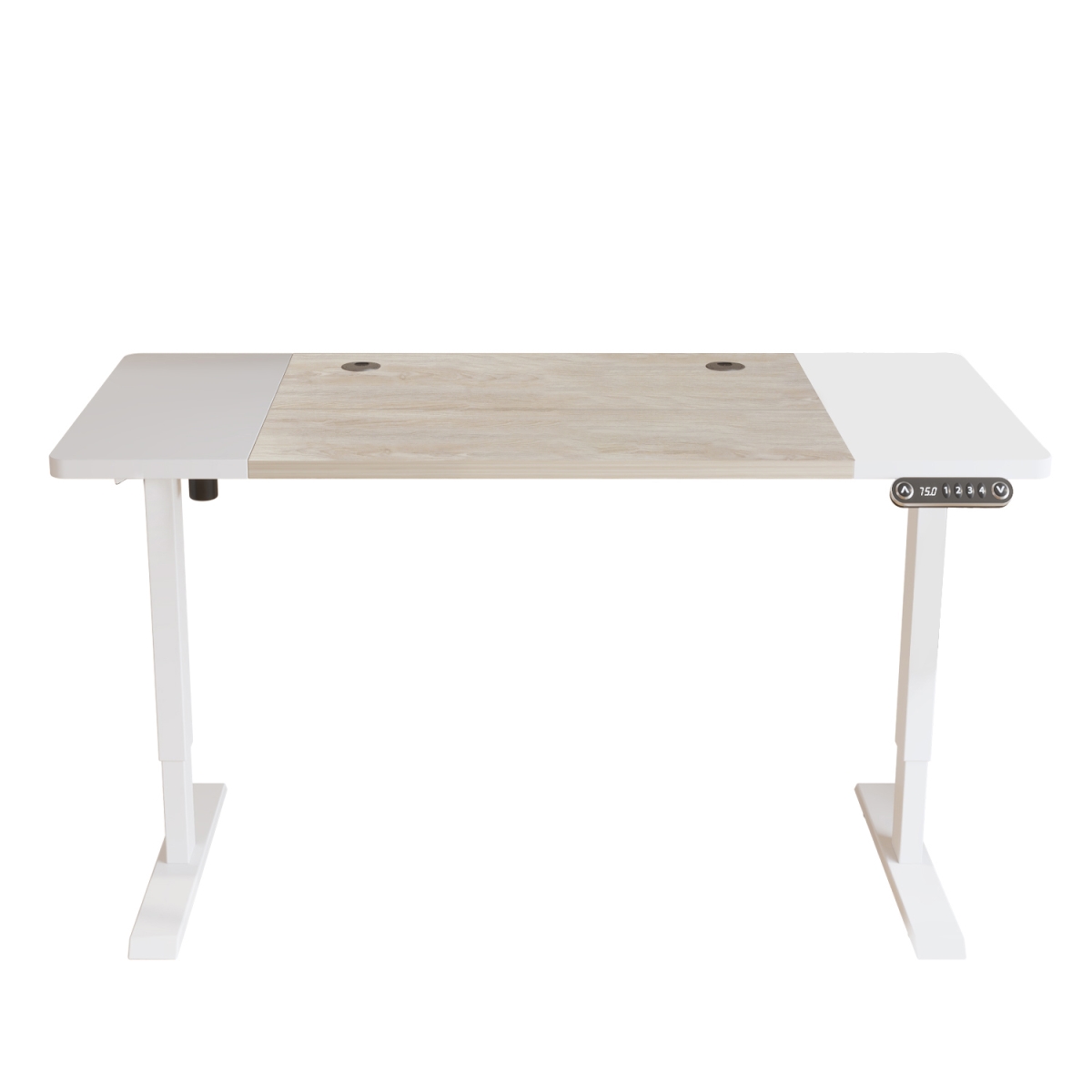 528672 63 in. Adjustable White Standing Desk