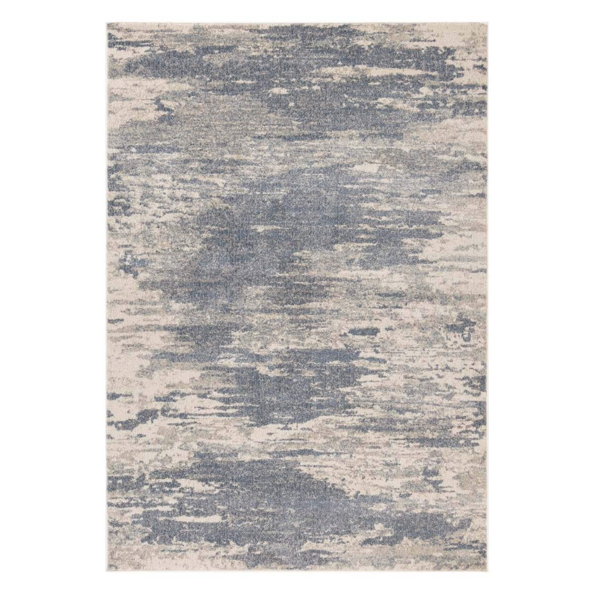 2 x 3 ft. Abstract Power Loom Rectangle Area Rug, Gray