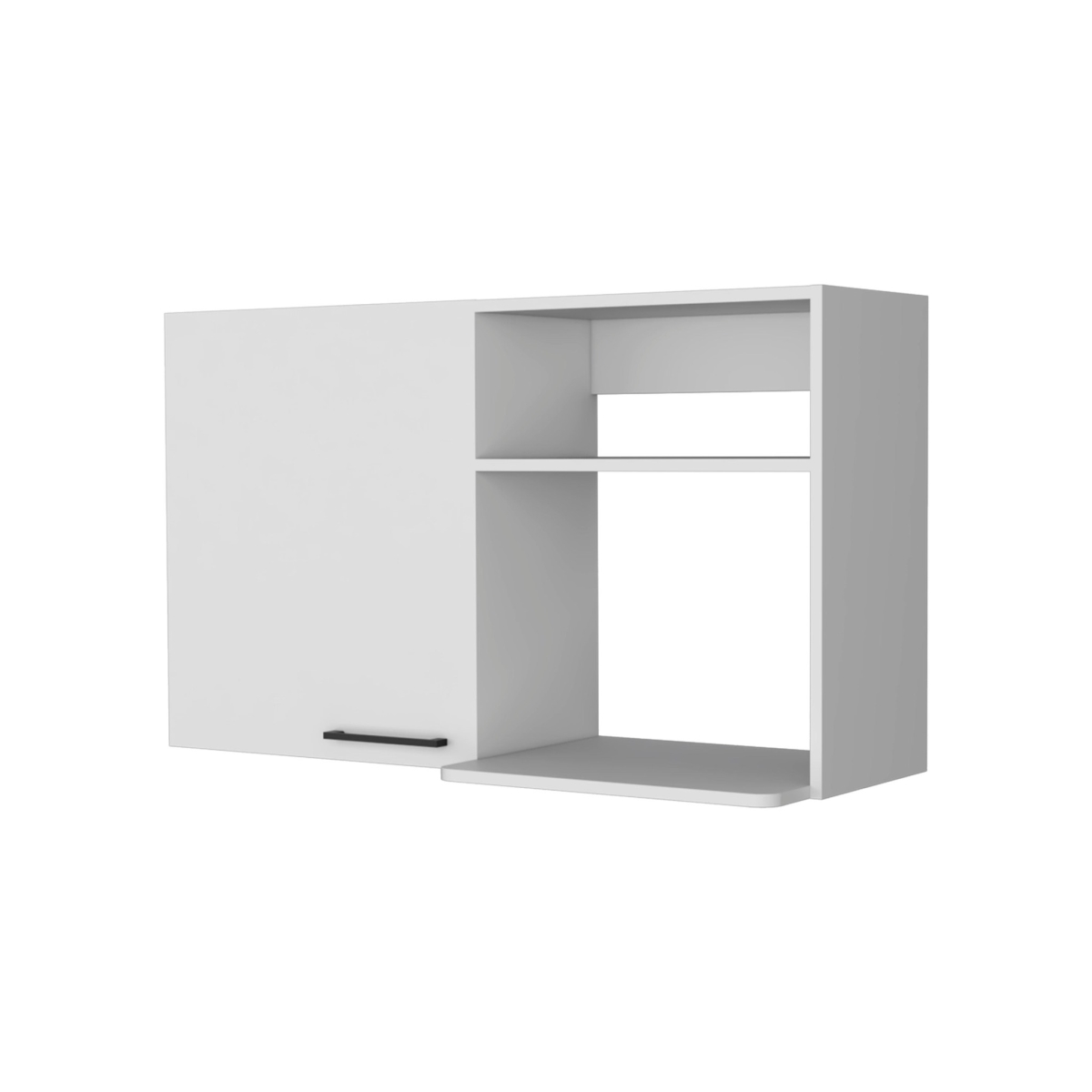 39 in. Accent Cabinet with Two Shelves, White